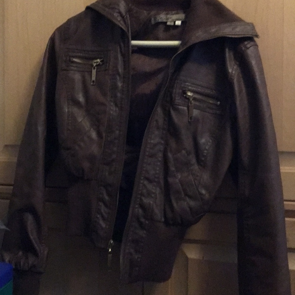 Brown leather Jacket